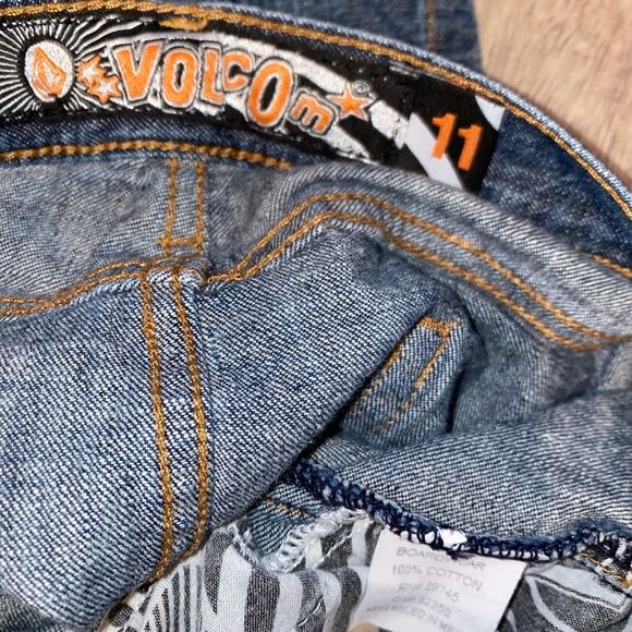 Vintage Blue denim mini skirt size 11, Volcom 5 pocket skirt EUC - Picture 7 of 7